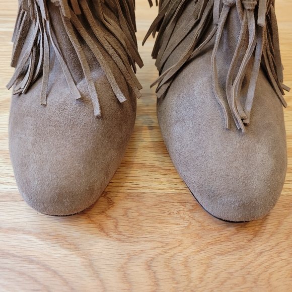 NWT Jean-Michel Cazabat Pepe Suede Fringed Boots - Picture 6 of 16